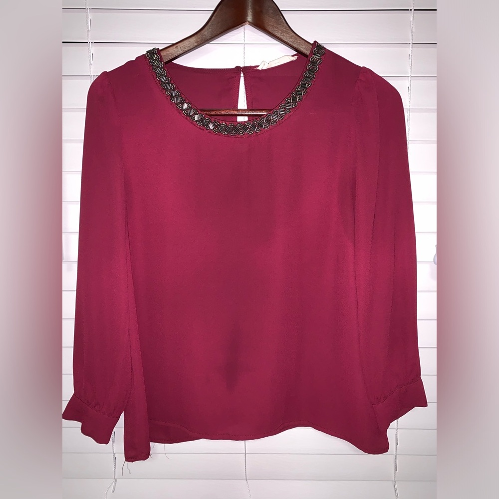 Elegant Red Women's Top